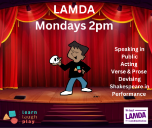 LAMDA – Monday 2pm (age guide 12 – 16)